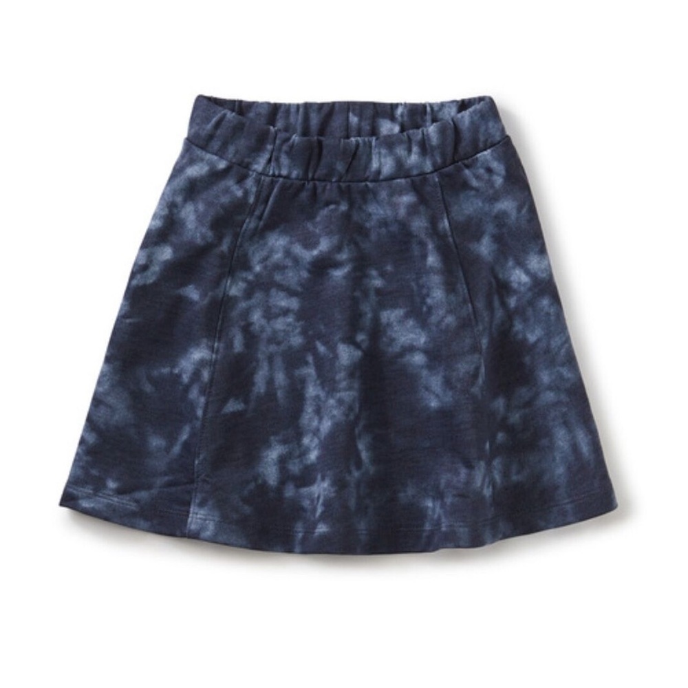 Tea Collection Girls Twirl Tie Dye Skirt Stylish Blue Size 7